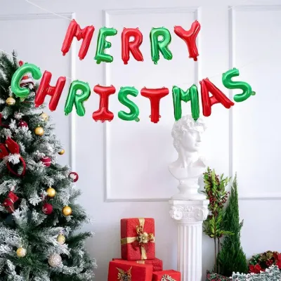 [큰손할인] 메리크리스마스 풍선레터 파티 데코 장식 가랜드 CHRISTMAS DIY 파티용품 레터링풍선 포토존 벽