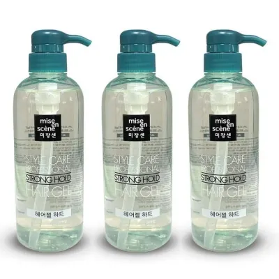 남자 헤어젤 젖은머리스타일링 머리 남자헤어제품 숏커트용 500ml 3개