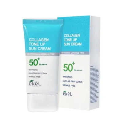 여름 한정 특가 여성 남성 이켈 콜라겐 톤업 선크림 70ml SPF50+ PA+ 자외선차단제