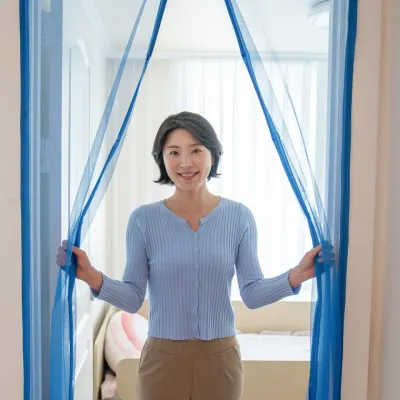자석방충망 무타공 현관 방문형 간편설치 벨크로 양면테이프