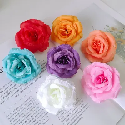 장미꽃 조화 꽃머리 조화꽃 인테리어 플라워 꽃장식 10P