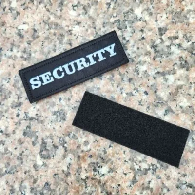 SECURITY 와펜 시큐리티 자수패치 보안요원 단체 택티컬 스텝 와팬 보안 경비 요원 가방 캠핑 스탭