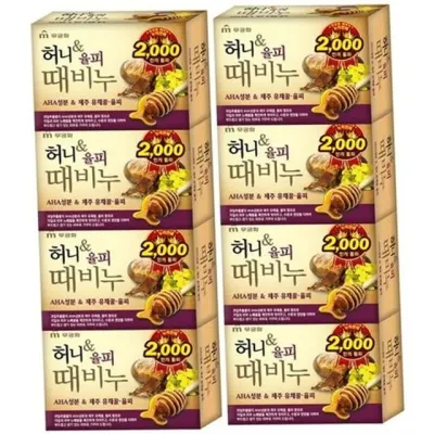 허니 율피 때비누 꿀 율피 때비누 무궁화 유채꿀 데일리 각질 제거 온몸 노폐물 추출물 저자극 미용 얼굴