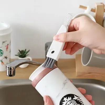 텀블러 물병 뚜껑 좁은틈새 세척솔 청소 브러쉬 LB30