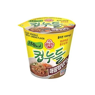 컵라면 컵누들 매콤찜닭맛 1박스 37.8gx6개입 오뚜기