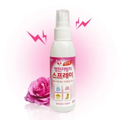 리빙굿 옷 정전기방지 스프레이 (로즈향) 섬유탈취제