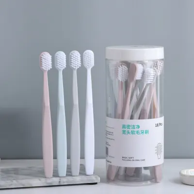 양치습관 미세모 칫솔 18개입