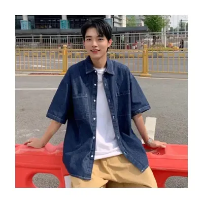 루미나D 셔츠 5부 남자 반팔 데일리 코디 외출복 계절 의류 일상 착용