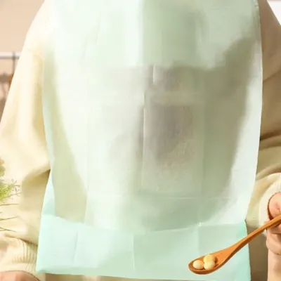 성인 일회용 턱받이 10p 노인 환자 오염 방지 식사용 앞치마 간병 어르신 노인용