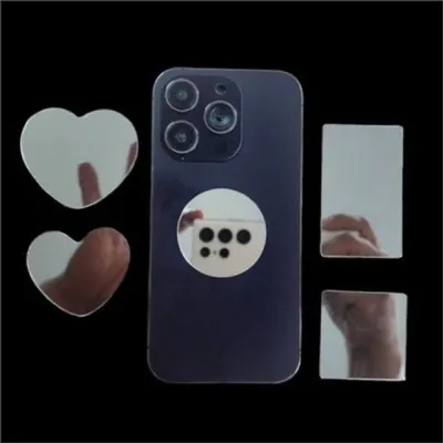 아크릴 거울 소형 아크릴 거울 직사각형 테이프 소형 다용도 부착 메이크업 데스크탑 휴대용 차량용 스티커