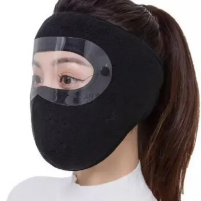 방한 고글마스크 블랙 겨울용마스크 겨울바라클라바 겨울등산준비물 눈보호마스크 쉴드마스크