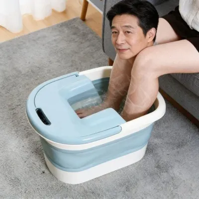 접이식 족욕기 족탕기 발지압 뚜껑 건식 습식 실내 발관리 홈케어 힐링 휴식 도구