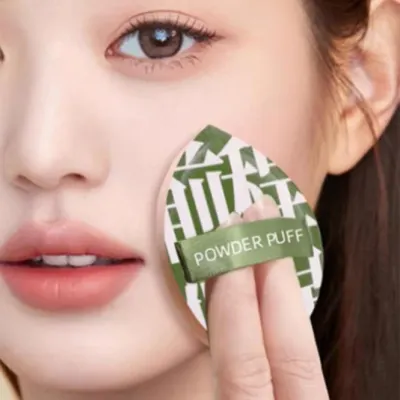에어 쫀득 쿠션 퍼프 케이스포함 악세서리 에어쿠션 색상랜덤 화장