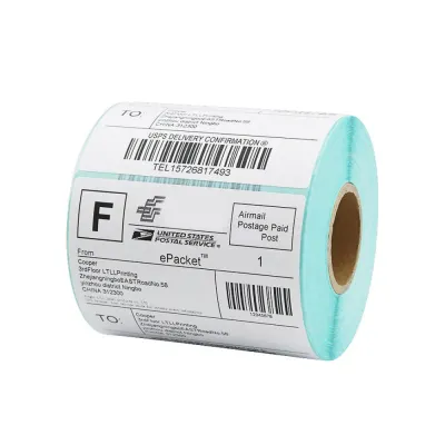 바코드 감열 롤라벨 600매 70x50mm 산업 우편 라벨지