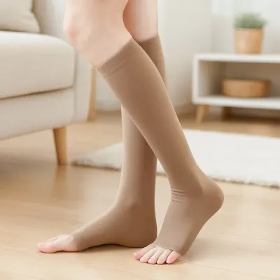 서포팅 오픈토 종아리 압박밴드 다리 붓기 압박스타킹