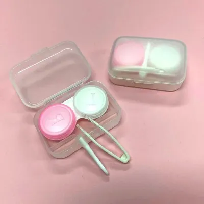 소프트렌즈 렌즈통 렌즈집게 흡착봉 휴대용 3종구성
