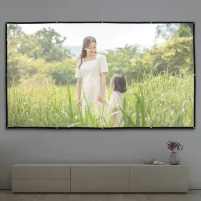 이동형 빔프로젝터 스크린(330x187cm) (16-9비율)/재입고