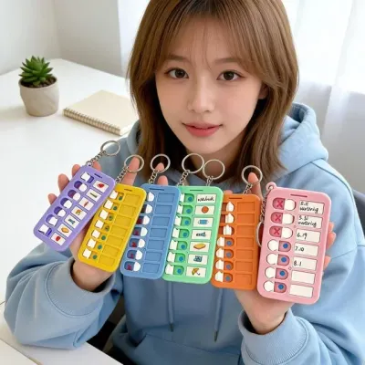 체크보드 체크리스트 열쇠고리 데일리 감성 미니멀 소품 스타일