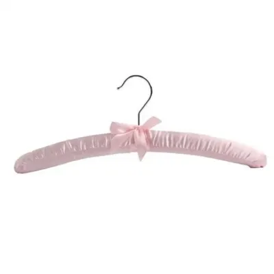 새틴 옷걸이 논슬립 옷걸이 푹신한 고급 블라우스 벨벳 실크 원단 드레스 어린이 유아 옷장 아동