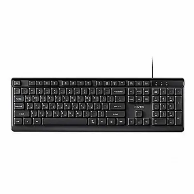 아이리버 향균 저소음 유선 키보드 K101 블랙 442X138.5X26.8mm 개 (1개입) 사무실키보드 컴퓨터키보드 업