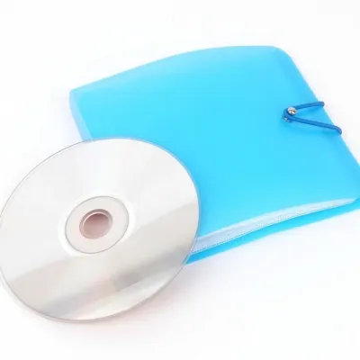 이동케이스 씨디케이스 디스크 수납 블루 12P 앨범 CD 더스트프리 DVD 보관함