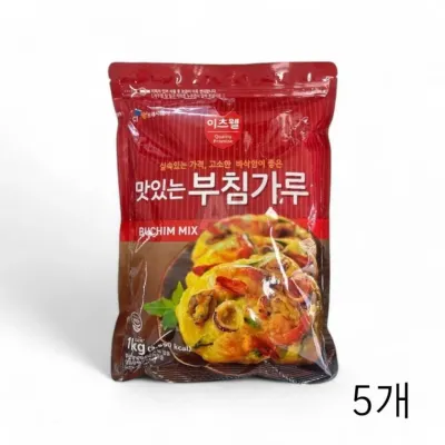 부침가루 1kg 5개 분말가루 이츠웰 맛 명절전 X