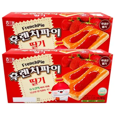 해태제과 후렌치파이 딸기 192gx2개