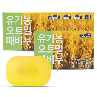 셀그린 유기농 오트밀 때비누 100g 5개