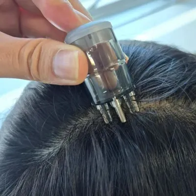 휴대용 두피 마사지 앰플 도포기 5ml 용기 헤어 에센스 보습제 영양제 관리 머리 주입 케어 용기