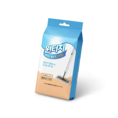 부직포 바닥청소포 정전기 밀대걸레용 쿠션패드 60매 가벼운 사용 귀찮을때