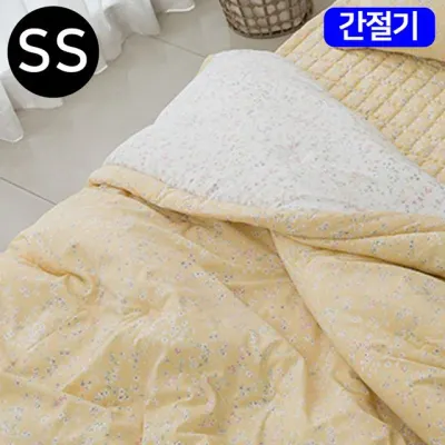 해피니 빈티지플라워 마이크로 모달 간절기 이불 패드세트 슈퍼싱글 SS (옐