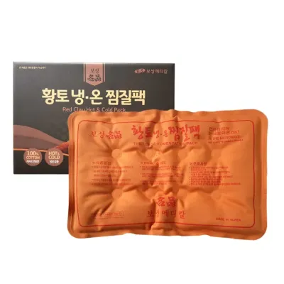 국산 다용도사각 황토 냉온찜질팩 면100%저자극찜질 D