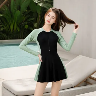 여성 집업 원피스 수영복 체형보정 비치웨어