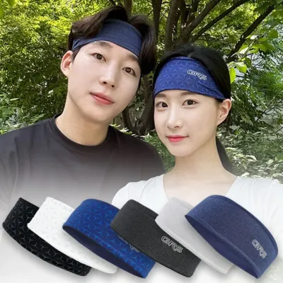 고급 스포츠 와이드 윙스 헤어밴드 JC 운동 요가 필라테스 패션 식당 두건 헤어밴드 땀흡수
