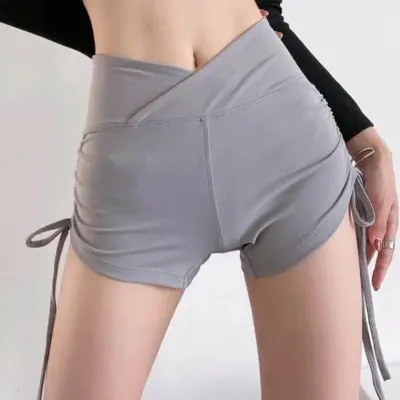 여자 사이드 스트랩 포인트 요가 런닝 폴댄스 팬츠 필라폴 웨어 요가복 필라테스복 스트링