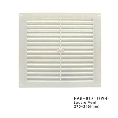 쇠부리그릴 PVC 백색 대형 270x245 환기구 환기그릴