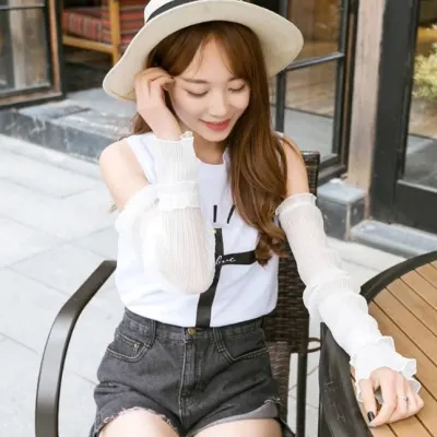 여성 레이스 눈꽃 운전 팔토시 쿨토시 2type 예쁜 여름 망사 시스루 토시