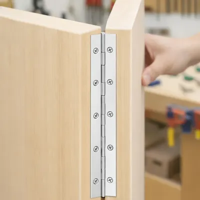 250mm 피아노 경첩 긴 싱크대 코너 힌지 2p세트 스텐