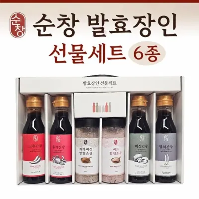 순창 발효장인 선물세트 6종/간장/순창간장/홍게간장/장류선물세트/추석명절선물/(지나산업)