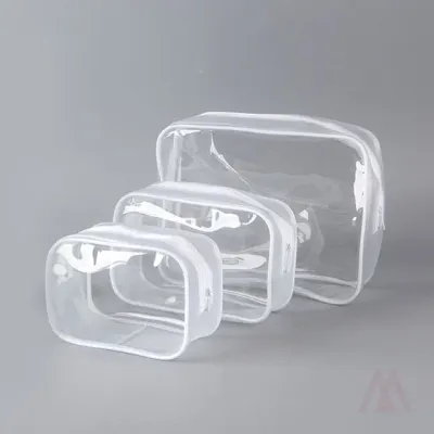 여행용 목욕용 투명 파우치 목욕가방 화장품보관함 세면가방