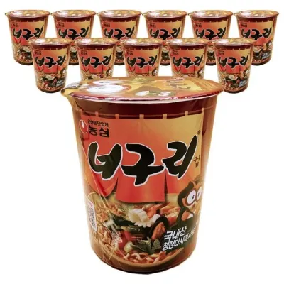 농심 너구리 소컵 62g 12개