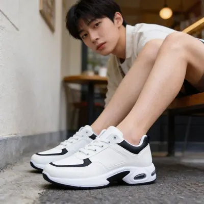 남자 런닝화 조깅 운동화 실내 체육관 헬스장 야외 산책 트레이닝 러닝 화이트