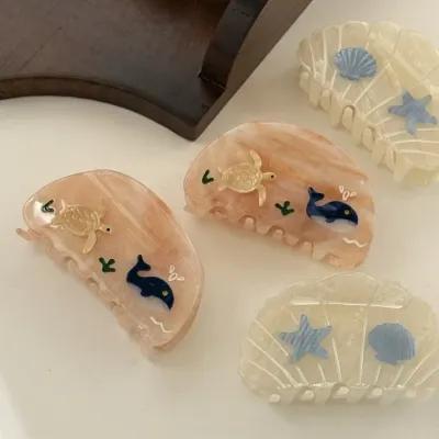 호마이카 고래 거북이 조개 피쉬 바닷가 해변 집게 헤어집게 아쿠아리움 소품샵 귀여운 포인트 기념품