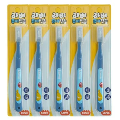이중슬림모 칫솔5p+안전캡5p세트 이중슬림모 위생 구강 일반 칫솔