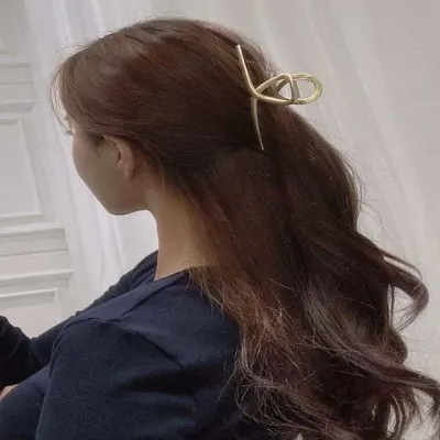 모노리빙 메탈 꼬임 빅사이즈 헤어집게핀 머리집게핀 반묶음헤어집게핀