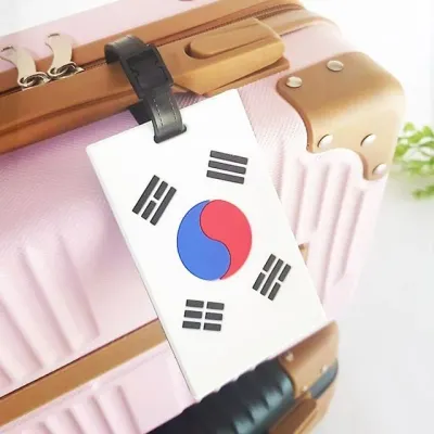 태극기네임텍 태극기네임택 캐리어이름표 태그 라벨 출국 수하물 러기지택