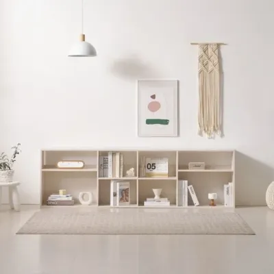 디포랙 파티션 와이드 2단 책장 2000