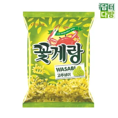 빙그레 꽃게랑 와사비 70g X 8개
