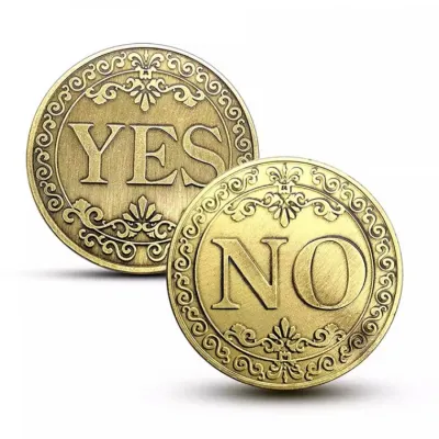 의사결정 동전던지기 Yes or No 앞뒤 코인 DD-13317