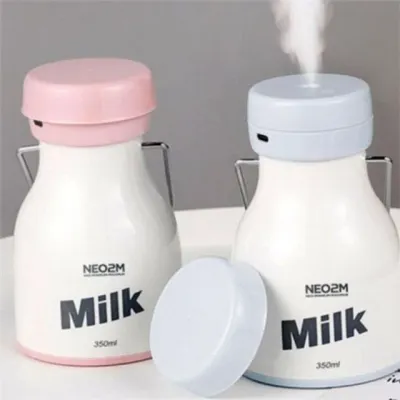 휴대용 가습기 우유병 가습기 데스크탑 초음파 무선 충전식 차량용 무드등 책상용 귀여운 탁상용 개인용